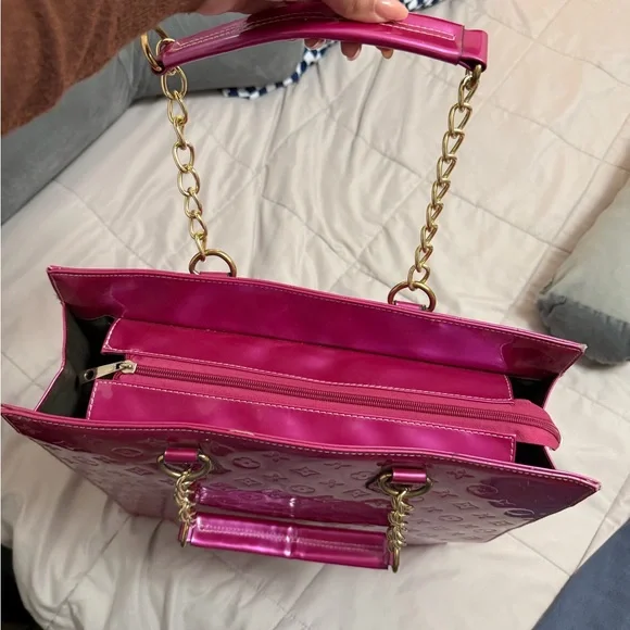 Pink Designer Tote Bag - Picture 3 of 5